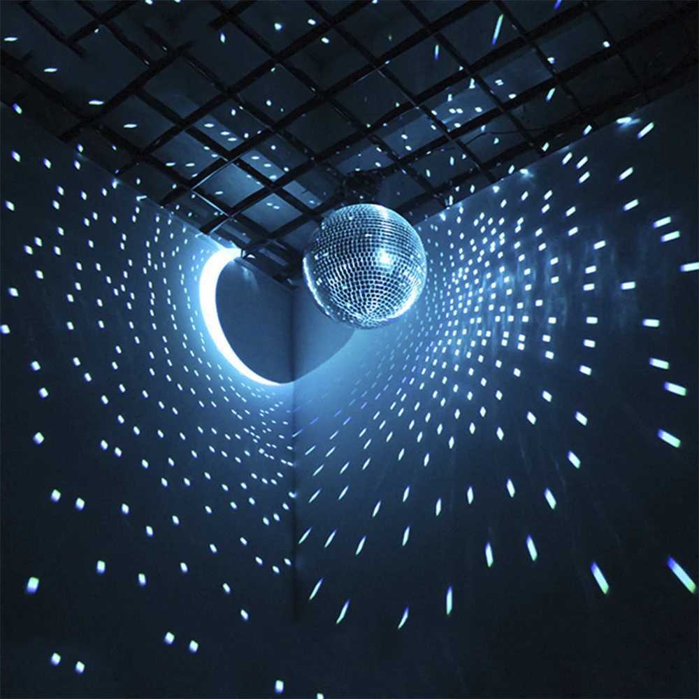 Glass Mirror Balls Reflective Rotating Mirror Ball Hanging Bar Disco Ball 8 Inch Glitter Stage Effect Decoration for KTV WeddingXJ250527