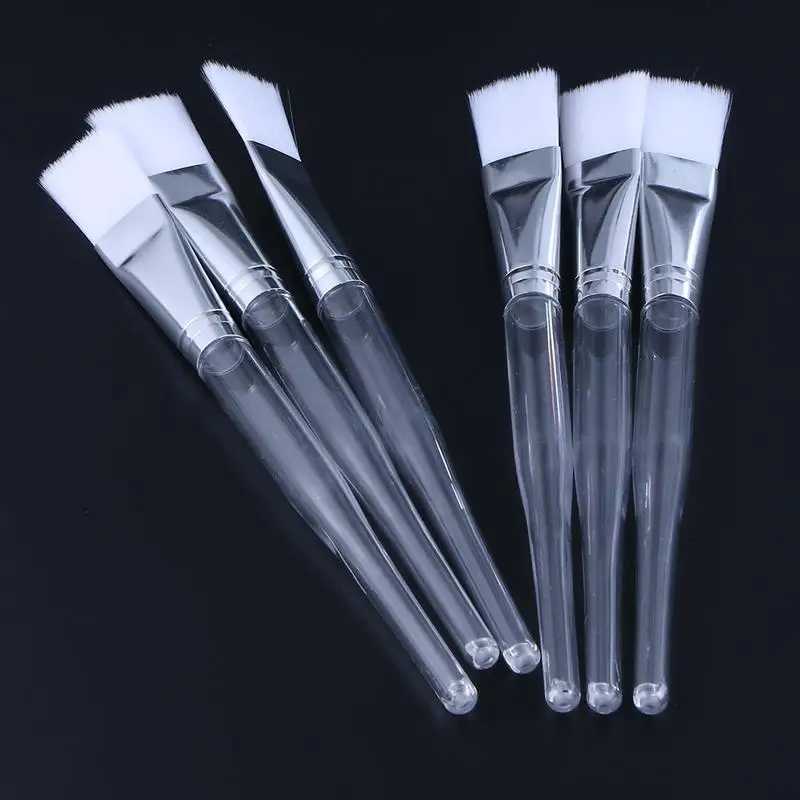 12PCS Facial Mask Transparent Crystal Rod Soft Skin Care Eyelash Brush For Face Mask Application Mask z250527SG5Z