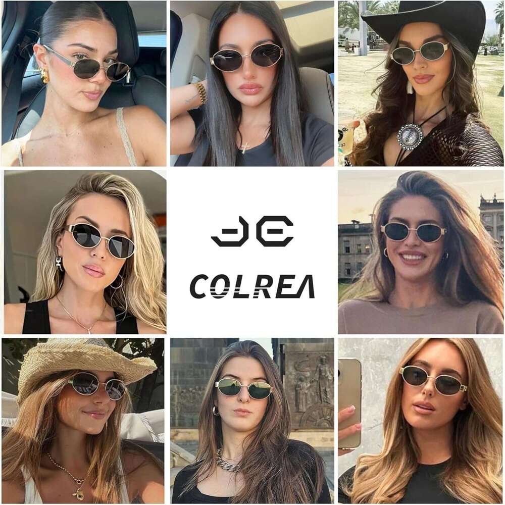 Oval sunglasses for women, fashionable sunglasses, classic lampshade, UV400 protection, CL2501