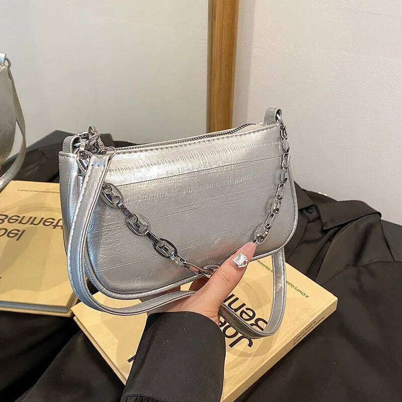 Fashion Chain Strap Crossbody Bags Ladies, Versatile Women's Shoulder Bag For Daily Used, Casual Designer Handbags