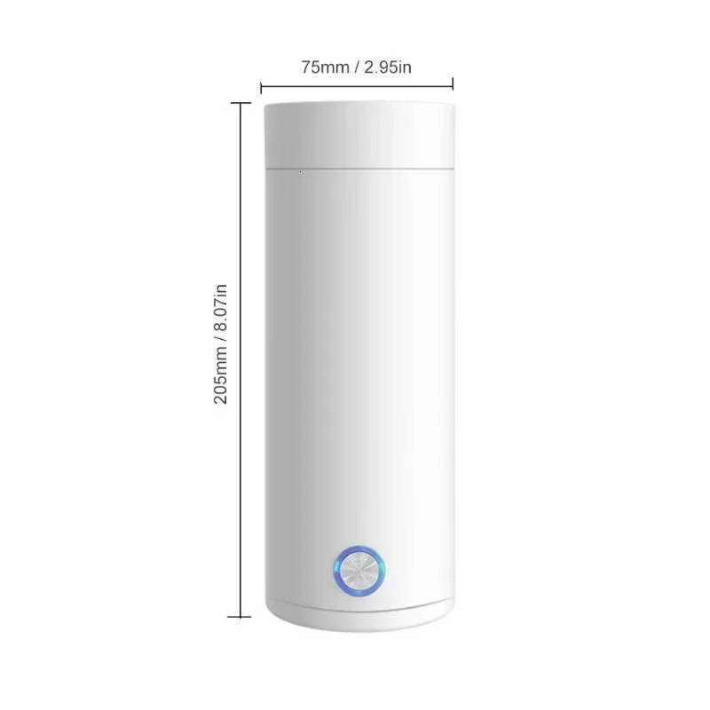 Travel Electric Kettle 400ml Stainless Steel Baby Warmer Bottle Auto Off Water Boiler for Tea Coffee Milk 250527