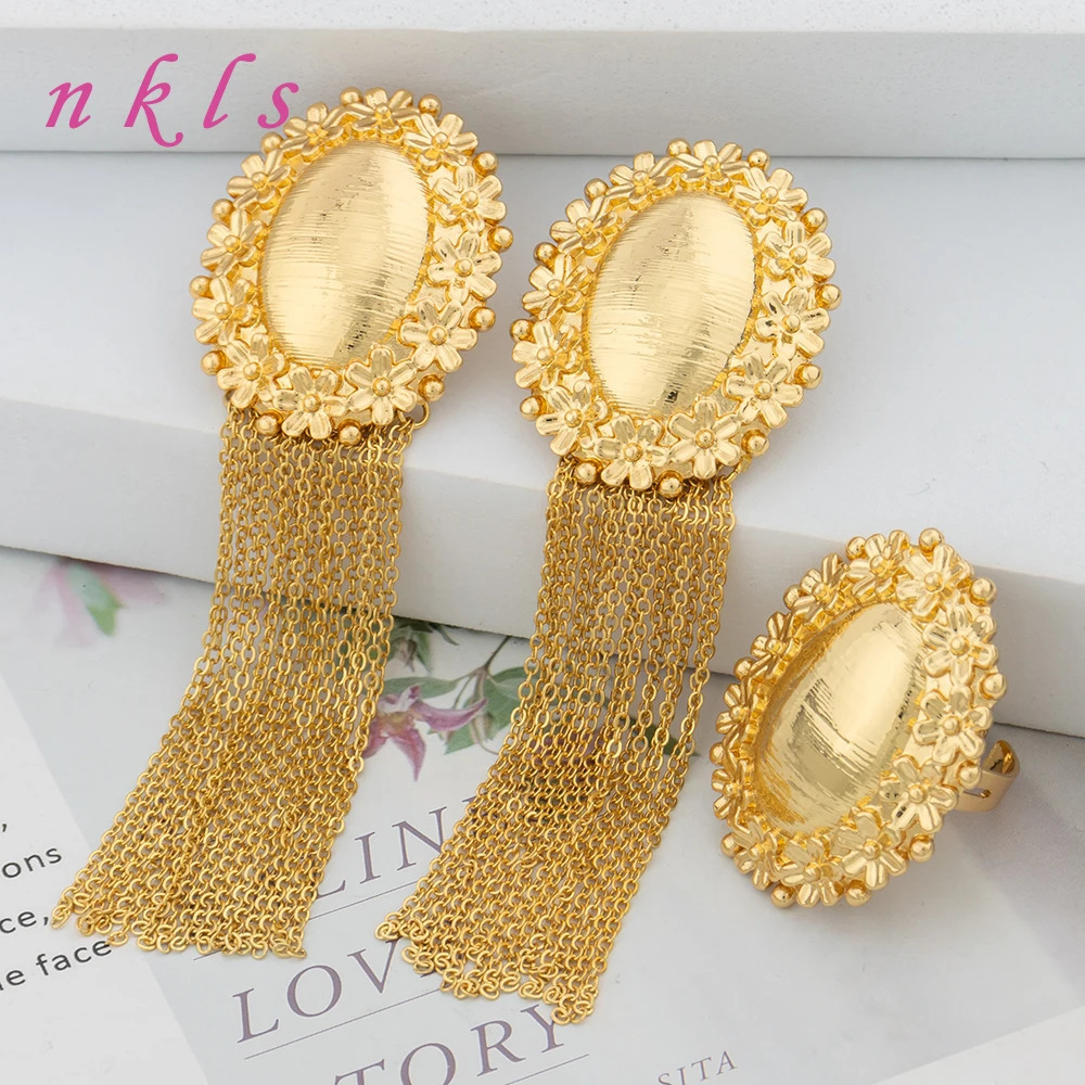 Fashion Earrings Jewelry Sets For Dubai Retro Italian Round Jewelry Set For Copper Earrings For Party Gifts Accessories 250519