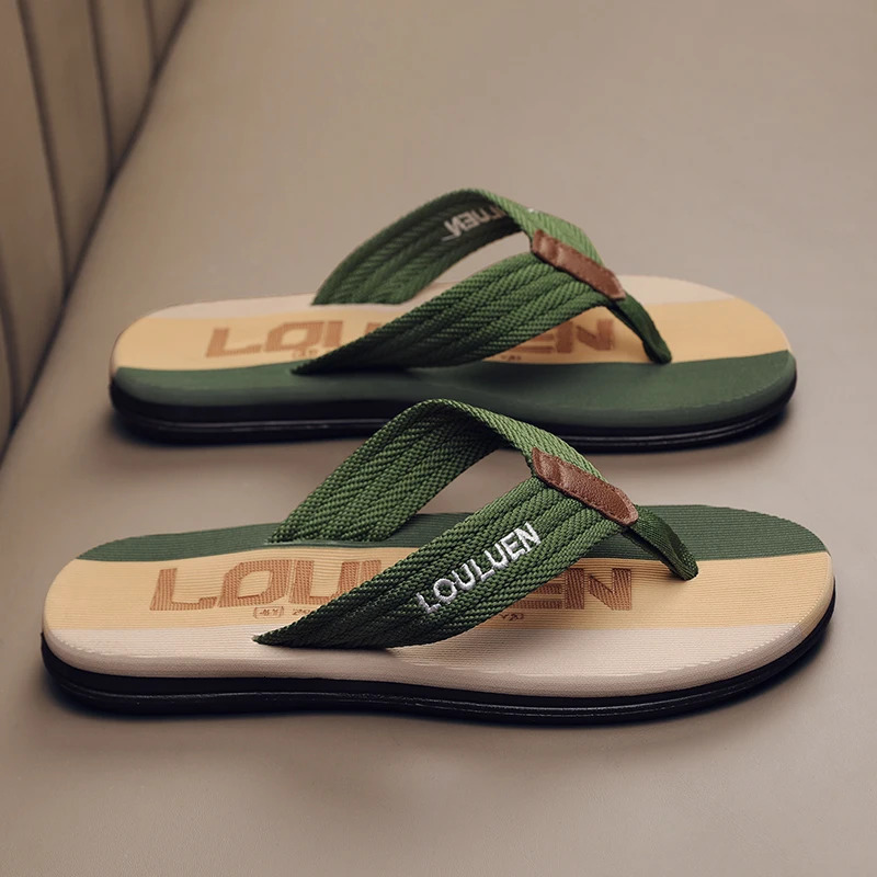 Mens flip flops high-quality selling mens flip flops summer anti slip beach flip flops mens fashionable breathable c 250526