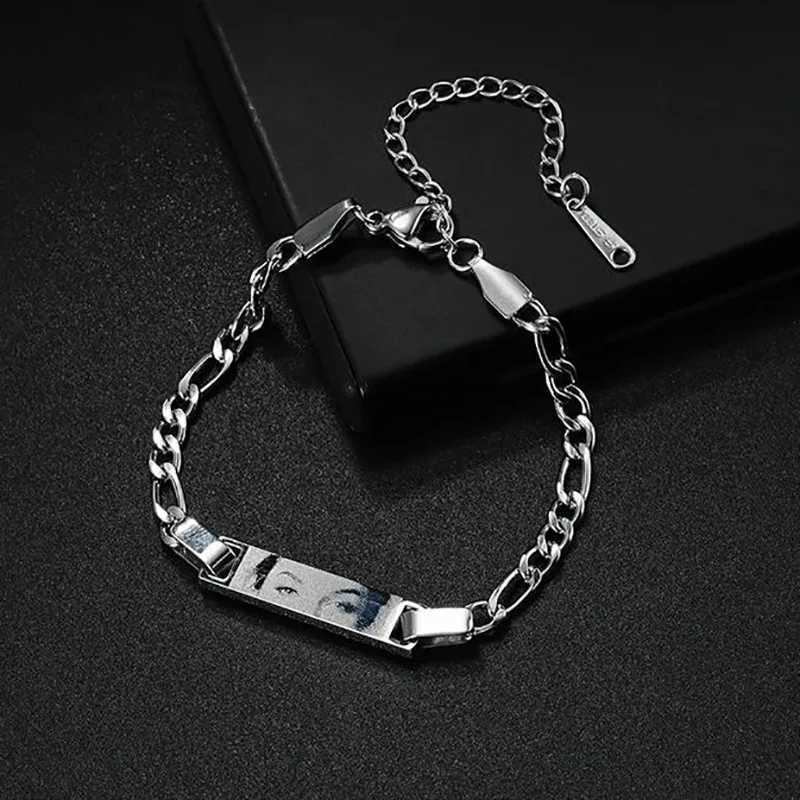 Custom Eyes Photo Bracelet Stainless Steel Customized Engraved Eye Bracelets Personalized Picture Name Bracelet for Women Kids W250526