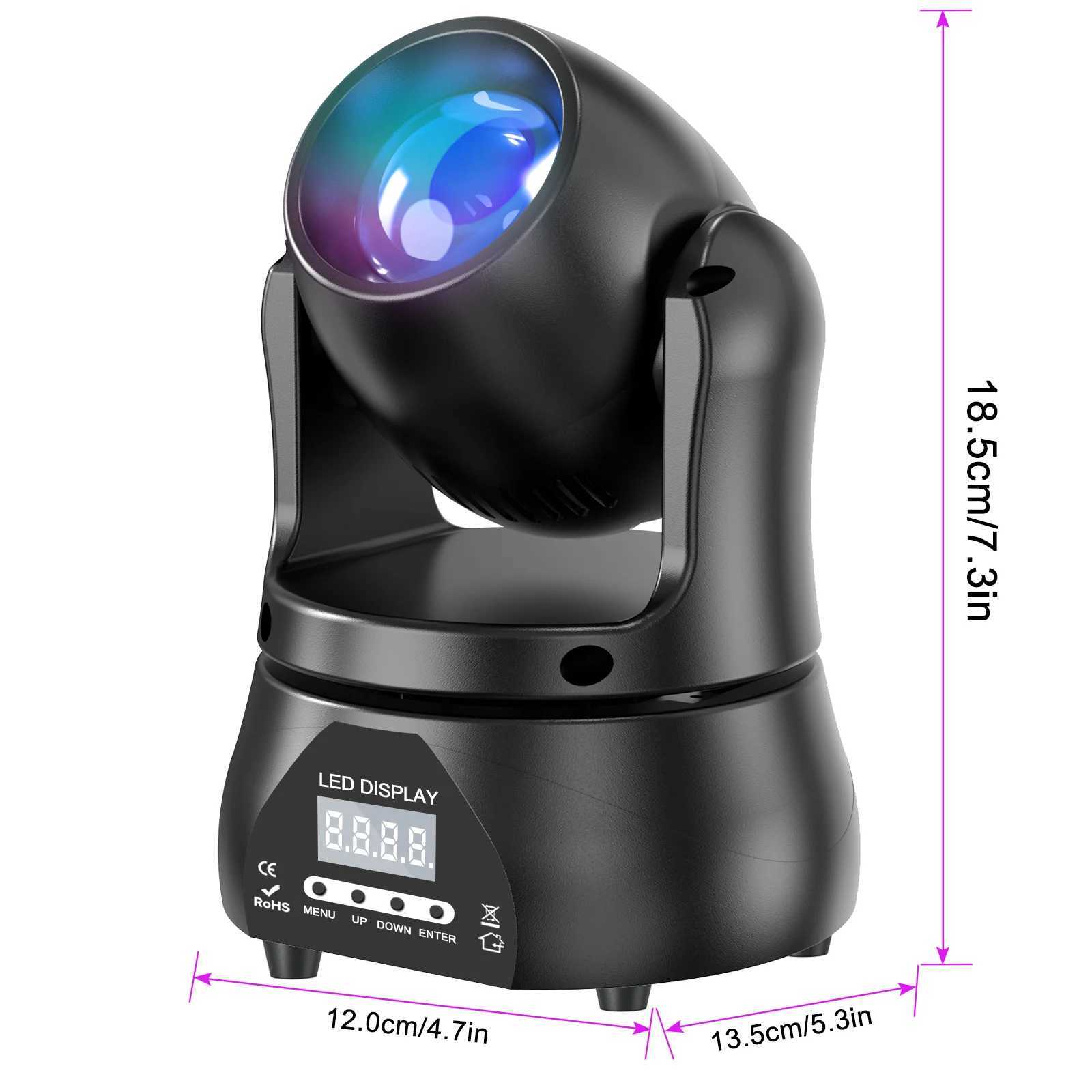 UKing 40W Beam Moving Head Light DMX512 RGBW Stage Light for DJ Concert Party Wedding Nightclub Professional Effect Lighting XJ250527