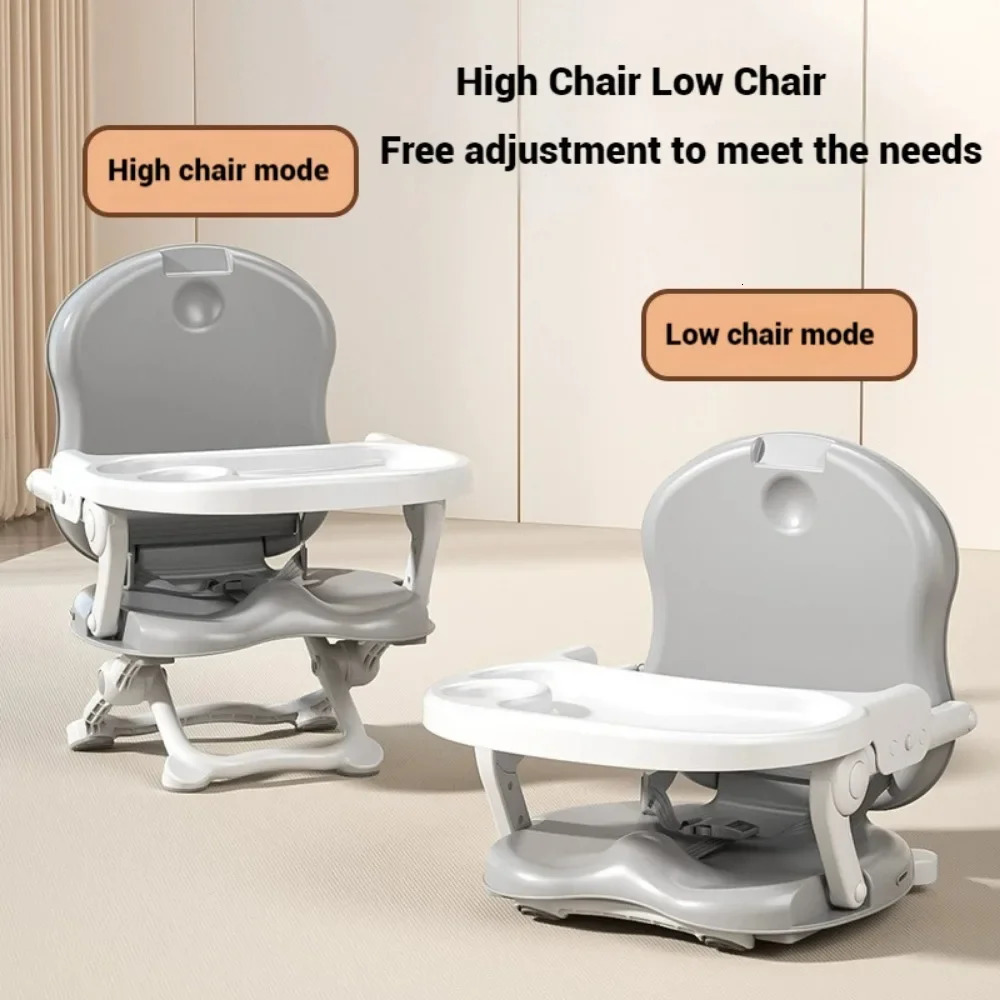 Baby Dinning Chair Foldable Space Saving Booster Seat Height Adjustable Feeding Chairs Outdoors Portable Toddler and Table 250527