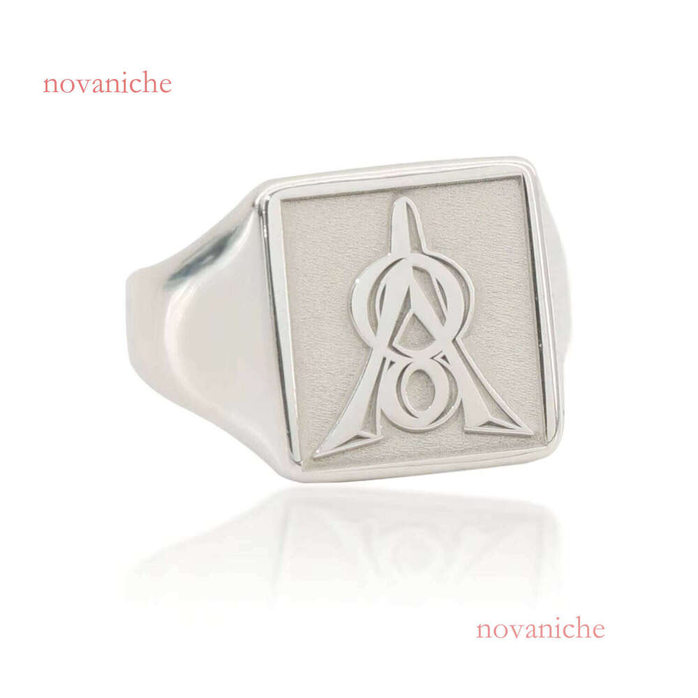 3D Engraved 17mm Men Fashion Sier Ring for Family Gifts Wholesale