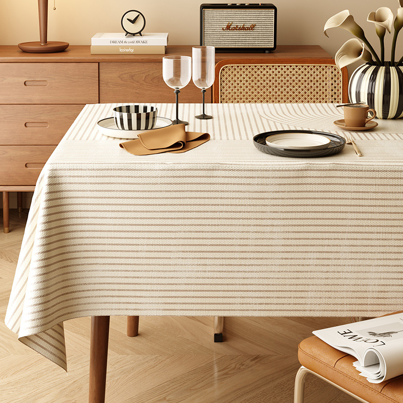 A649 table cloth waterproof and oil-proof washable table mat light luxury high-end desktop protection table cloth anti-scalding coffee table mat