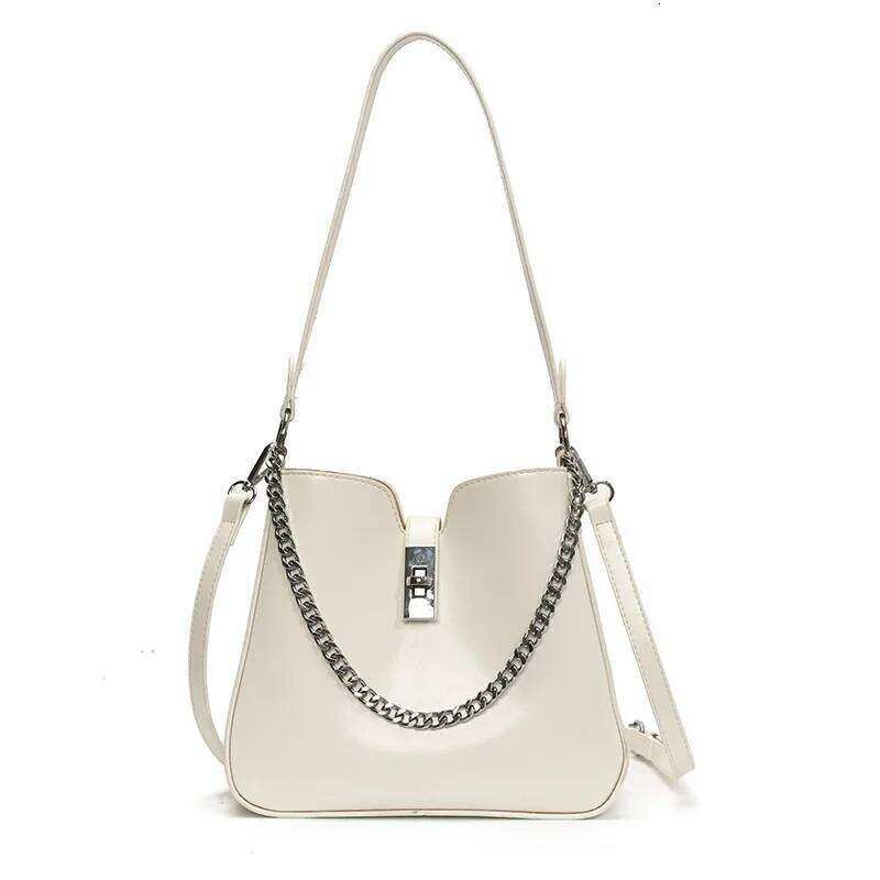 2025 Latest Chic Chain Armpit for Women Fashionable Commuting Bucket | All-match Minimalist Shoulder & Crossbody Bag