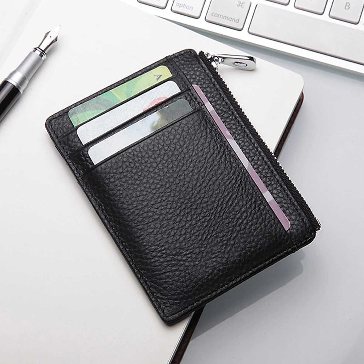 PU Card Cover Large Capacity Ultra-thin Exquisite Simple Multi-card Coin Wallet ID Card or Bag Z250527