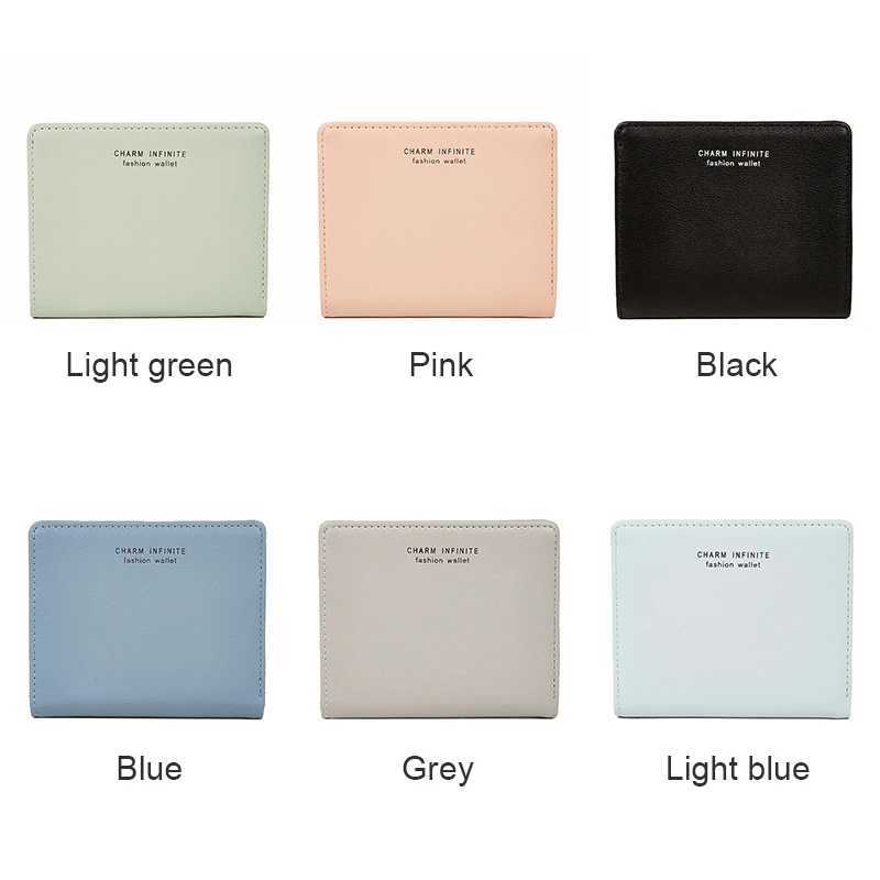 Ultra-Thin Folding Wallet for Women Mini Wallet Bag Cute Short Coin Purse Simple Fashion New 2024 Z250527