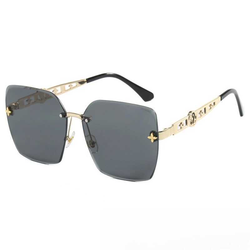 2025 Modern Rimless Polarized UV400 Sunglasses Womens Luxury Minimalist Urban Chic Viral Fashion Shades Z250527