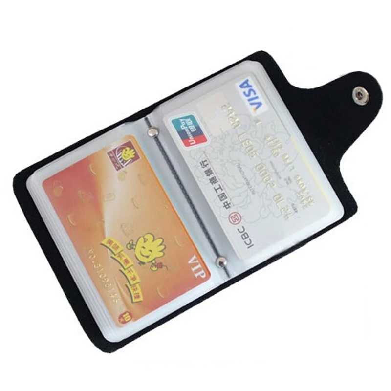 New Arrival Genuine Leather Business Card Case Womens ID Bag Female Holder 26 Bank Card Slots For Men Z250527