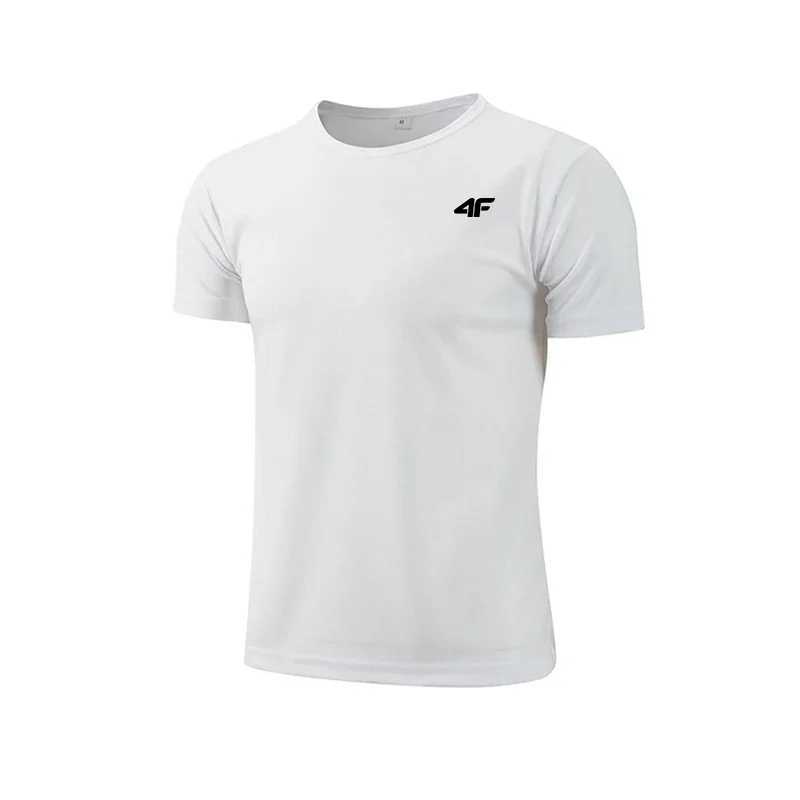 Mens Summer Exercise Training T-shirt Breathable Quick Dry Short Sleeve Top Marathon Gym Fitness Basketball Tees Z250527