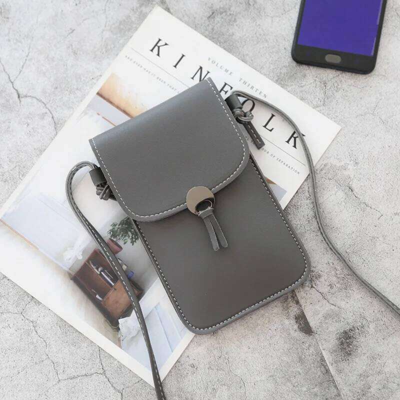 Touch Screen Cell Phone Purse Smartphone Wallet Tassel Leather Shoulder Strap Handbag Waterproof Women Bag