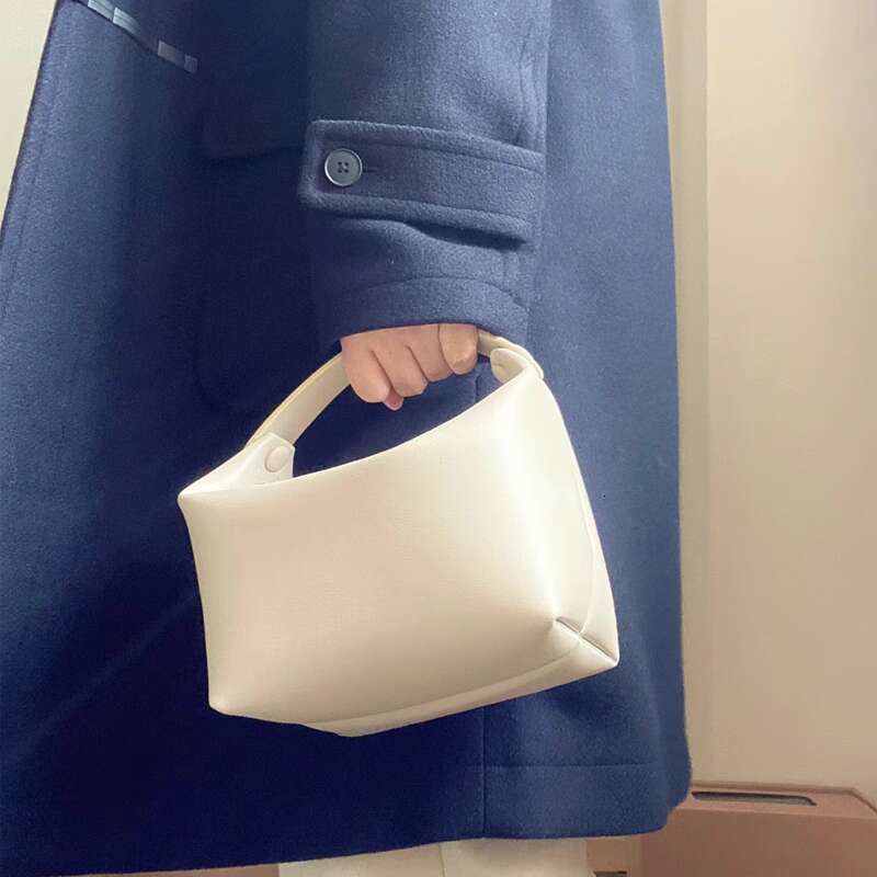 Genuine Leather Handbag Top Layer Cowhide Lunch New Niche Handheld Box Small Square Camera Bag for Women