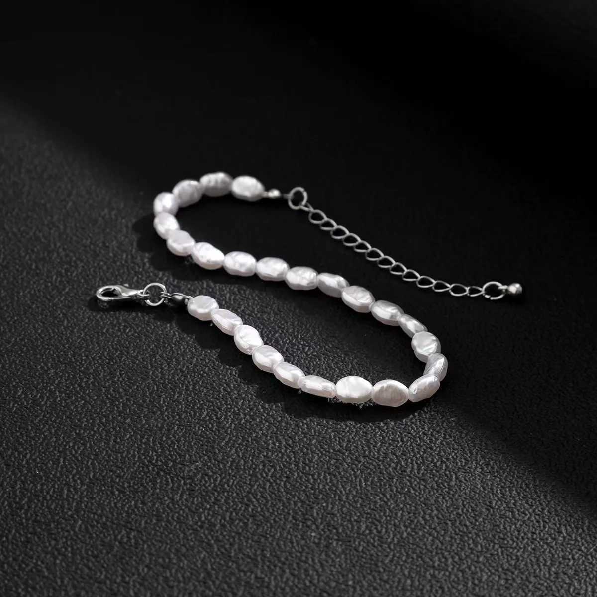 Baroque Imitation Pearl Bracelet Acrylic Beaded Womens Bracelet Fashion Jewelry Trend Accessories Simple Bracelet For Men W250526