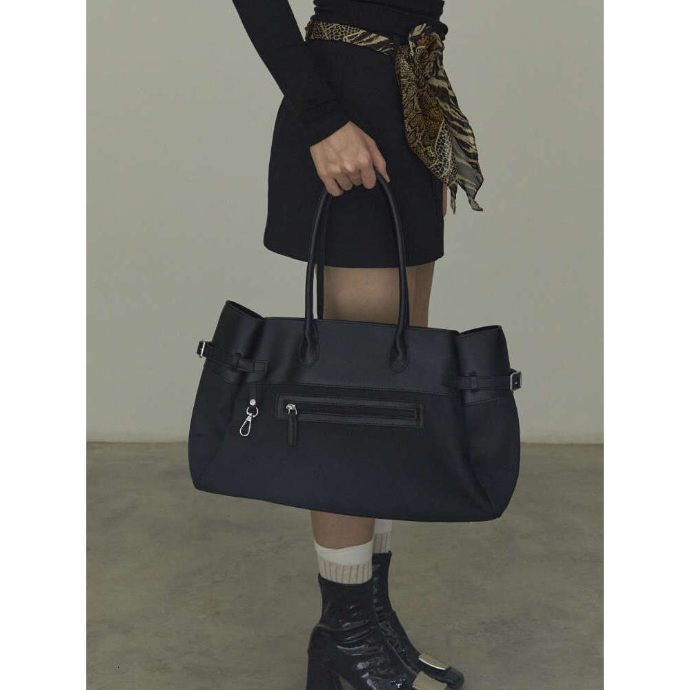 American Style Wasteland Biker Chic High End Capacity Tote New Color Block Canvas Large Bag