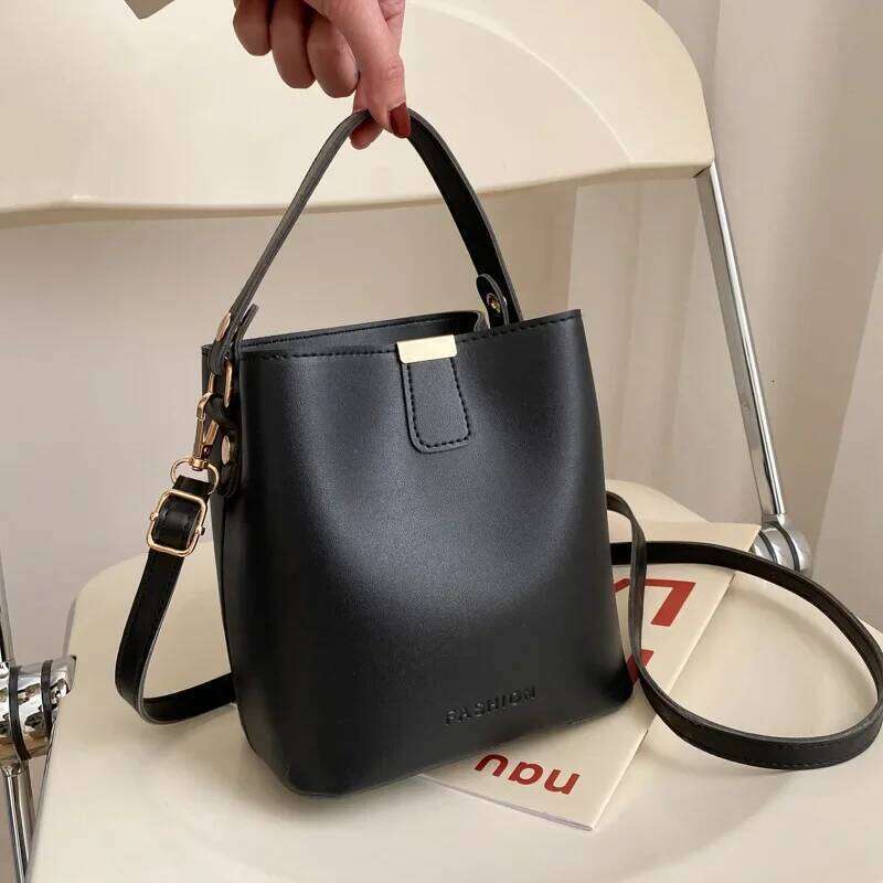 PU Leather Handbag Casual Tote Lady Messenger Shoulder Bag Brand Design Female Totes Black Crossbody Bags For Women