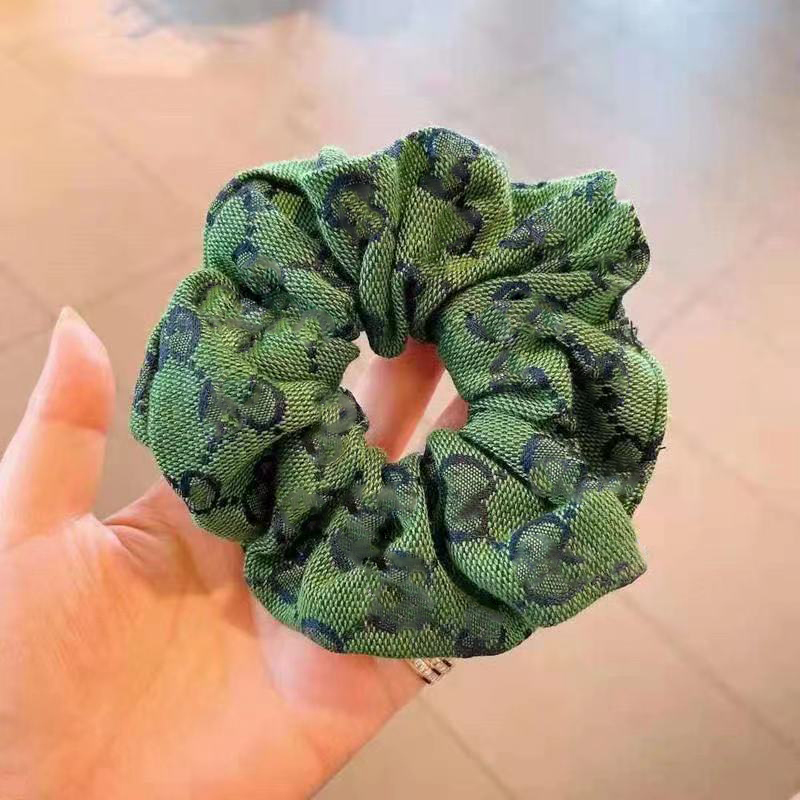 luxury brand g letter hair tie ladies girls hair elastic designer ponytail holder female colorful hair ring design logo scrunchies classic hair accessories