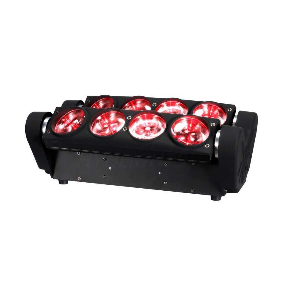 8x15W 4in1 RGBW Beam Moving Head Wash DJ Bar Strobe Stage Effects LED Spider Light XJ250527