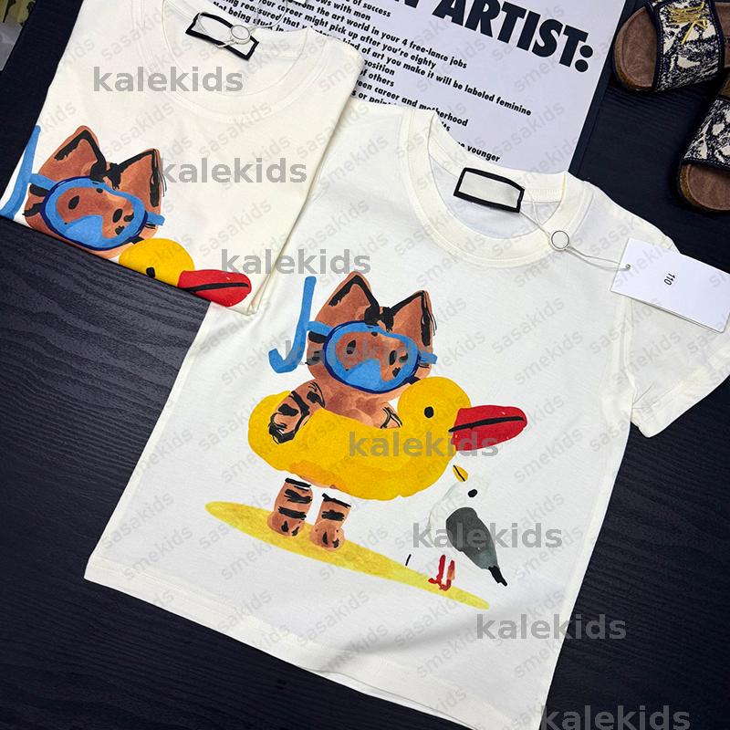 2025 new summer cotton round neck short sleeved casual childrens T-shirt cartoon printed clothing loose tops for boys girls 29 styles 90-160 CSD2505275