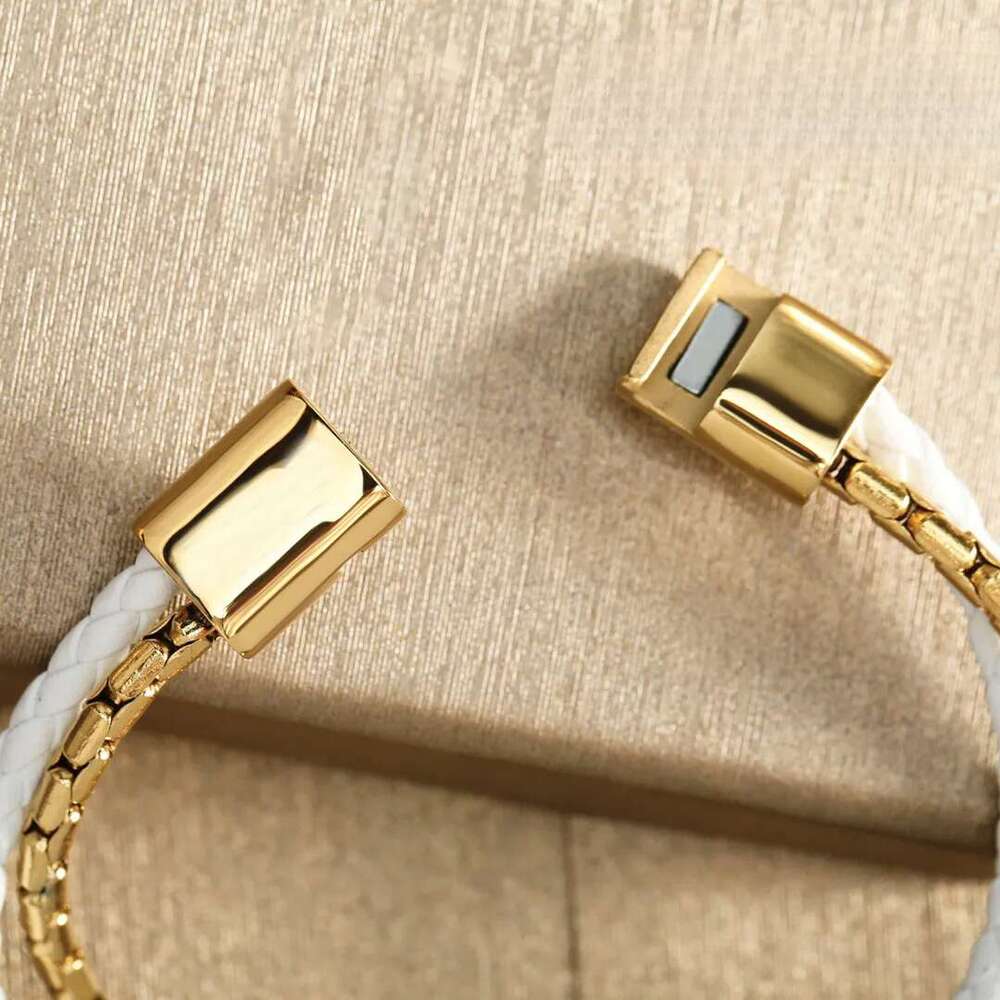designer leather bracelet bangle mens designer bracelet women simple jewelry brown black couple gift plated gold mens bracelet casual ornament retro Z