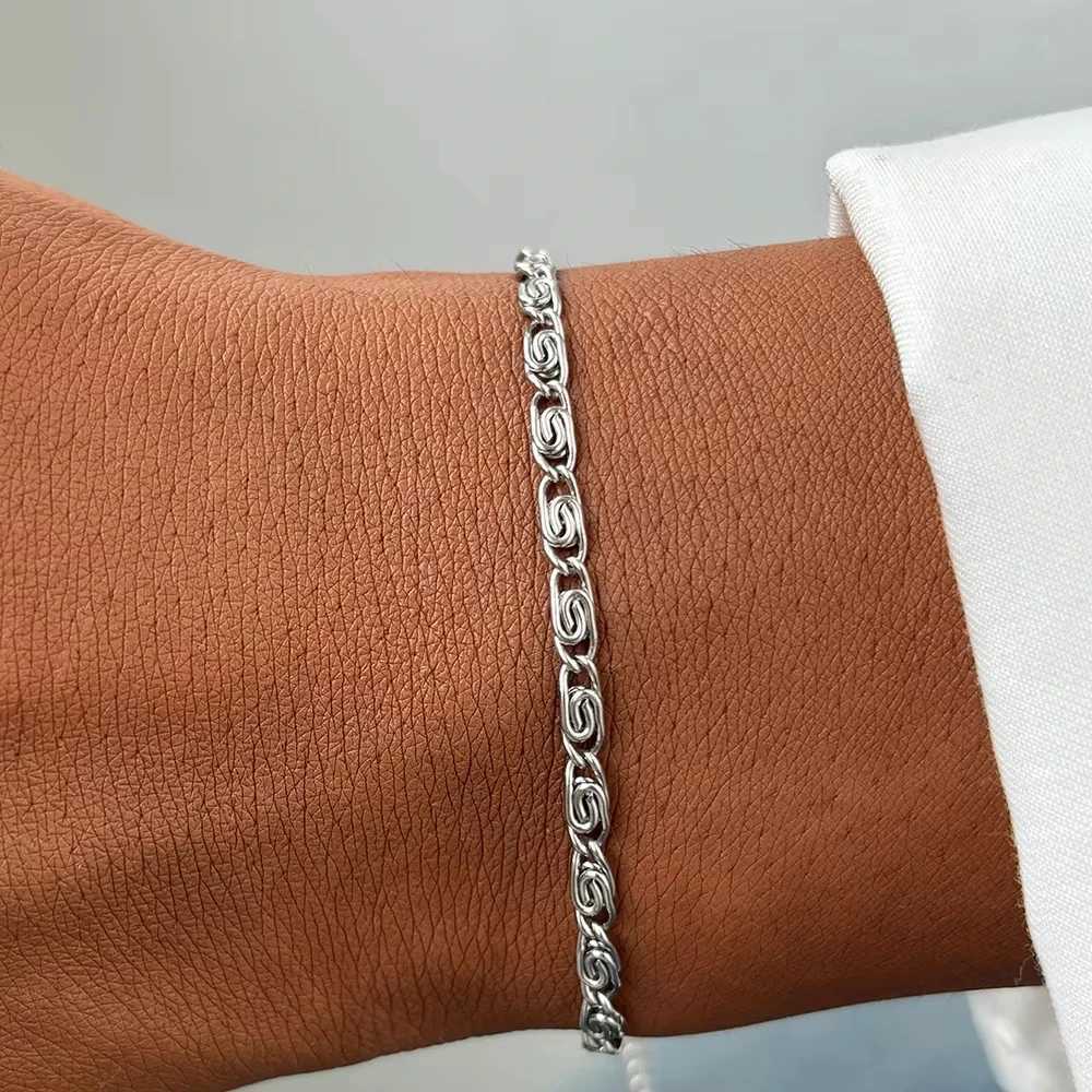 FTCY Stainless Steel Chain Bracelet for Women Gold Color Lightweight Luxury Womens Bracelet Foot Ankle Jewelry Accessories W250526