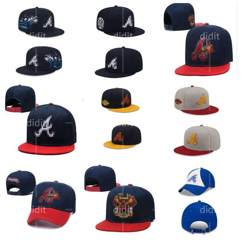 Braves- A letter Baseball Caps Swag Hip Hop Cap For Men Bone Aba Reta Gorras Bones Snap Back Snapback Hats