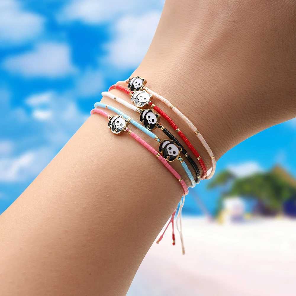 ZMZY New Animal Bracelet Small Cute Panda Charm Bracelets for Women Jewelry Birthday Gift DIY Lover Gifts W250526