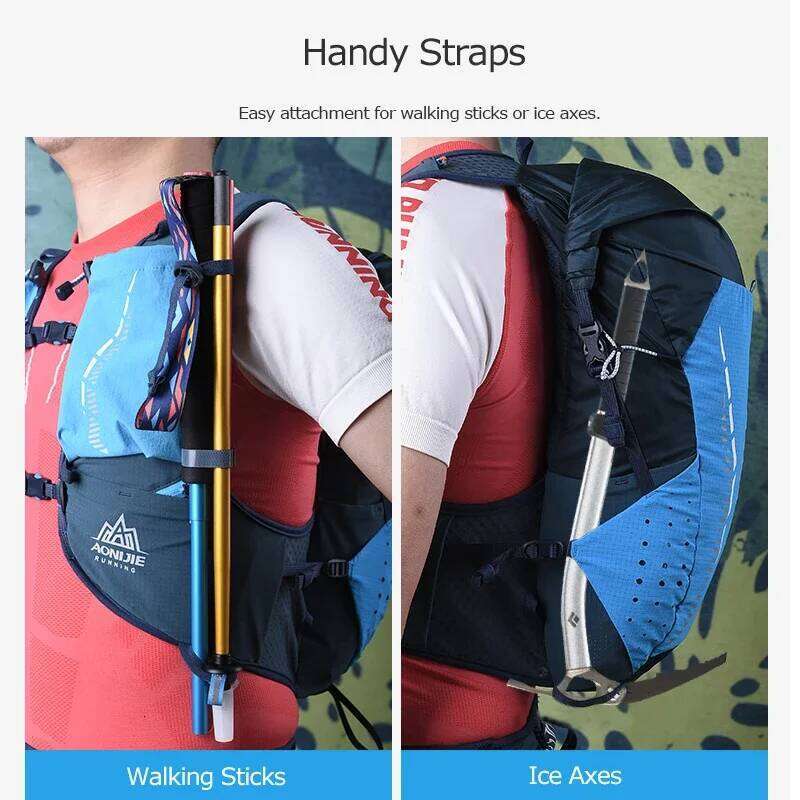 SM ML L/XL AONIJIE C9104 18L Hydration Backpack Pack Trail Running Marathon Race Rucksack Single Bag Soft Water Bottle