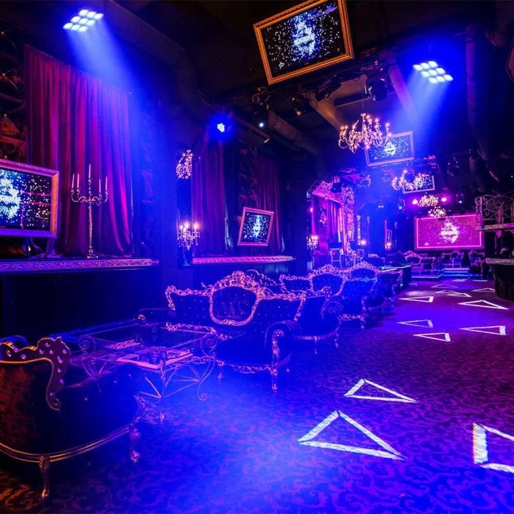 UKing 4PCS 9x10W LED Square Par Light 8CH DMX512 Sound Activated Remote Control Stage Effect Lighting for DJ Disco Bar Party XJ250527