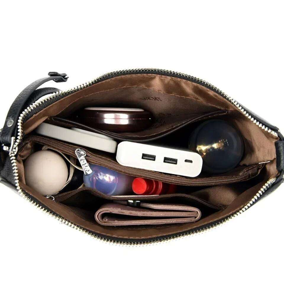 Genuine Brand Women's Soft PU Leather Shoulder Crossbody Hand Bags Designer Ladies Messenger Commuting Sac A Main