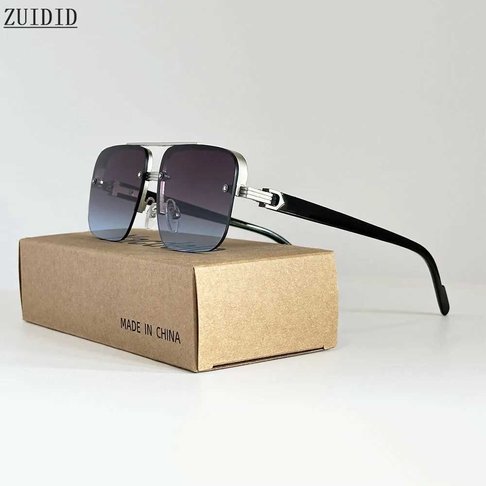 2025 Square Sunglasses Men Vintage Semi Rimless Sunglasses Women Vacation Fashion Glasses Mens Sunglasses Womens Sunglasses Z250527