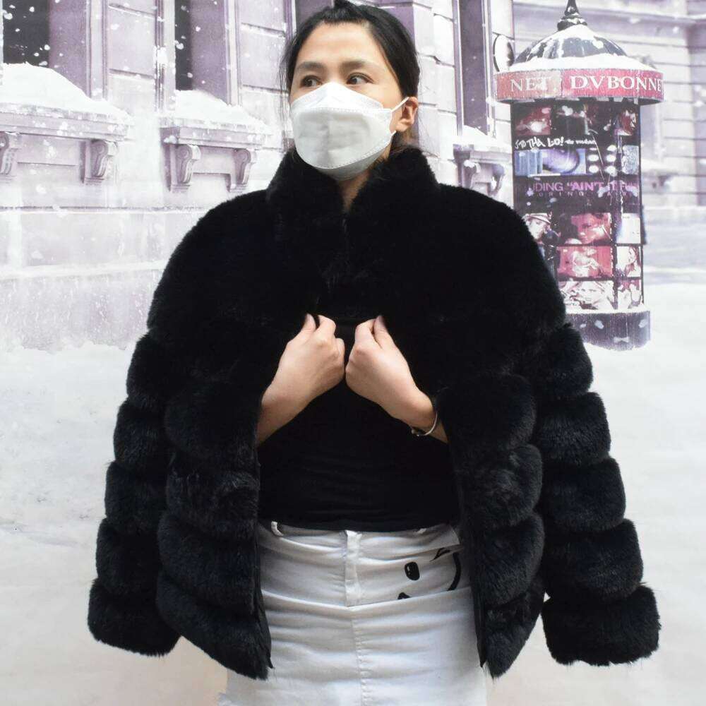 2022 Winter Fashion Short Women's Coat High Quality Multi-Colour Faux Fur Jacket Warm Autumn New Plus Size 7XL Ladies