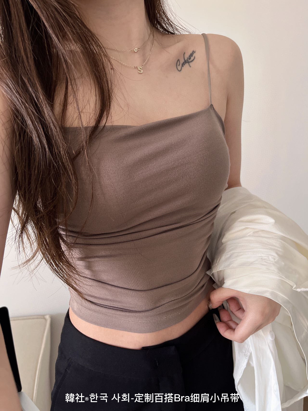GC130 New style breast pad integrated tube top pleated slim vest outer wear female bottoming