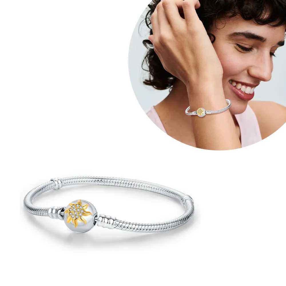 2025 Original 925 Silver Classic 3mm Snake Bone Chain Fit Charm DIY Elegant Star Rose Bracelet Fashion Mothers Day Gift Love W250526