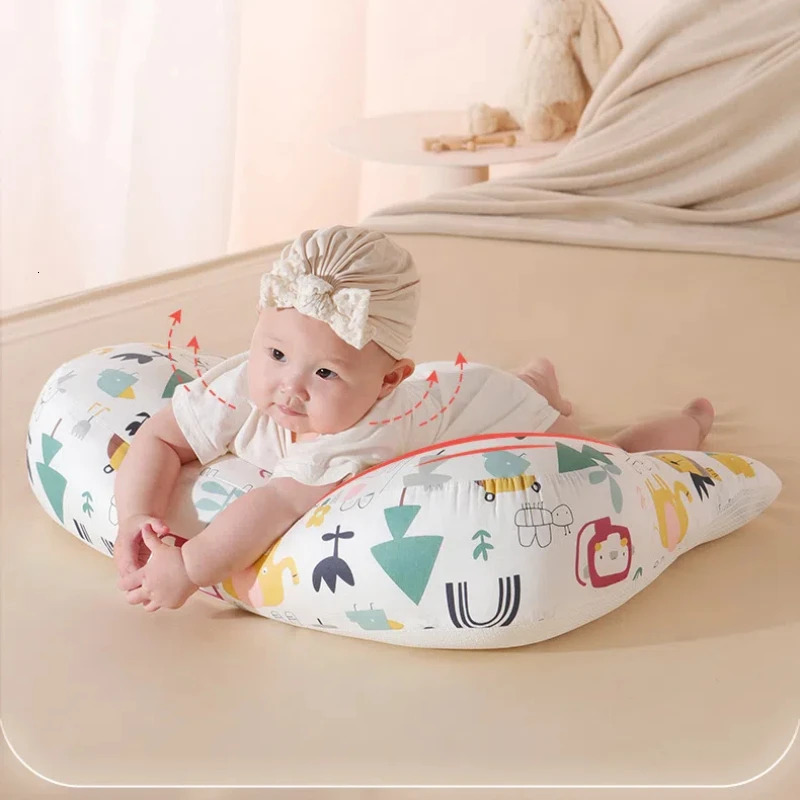 Anti Vomiting Pillow Prone Sleeping Head Up Doublesided Shaped Breathable Cool and Soothing 250527