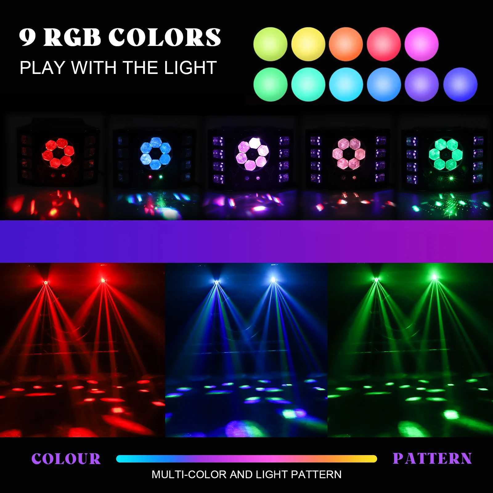 Fieryzeal 100W RGBW 4IN1 Bee Eye UV Strobe Light LED Effect Light DMX512 DJ Light With Remote for Disco Party KTV Stage LightXJ250527