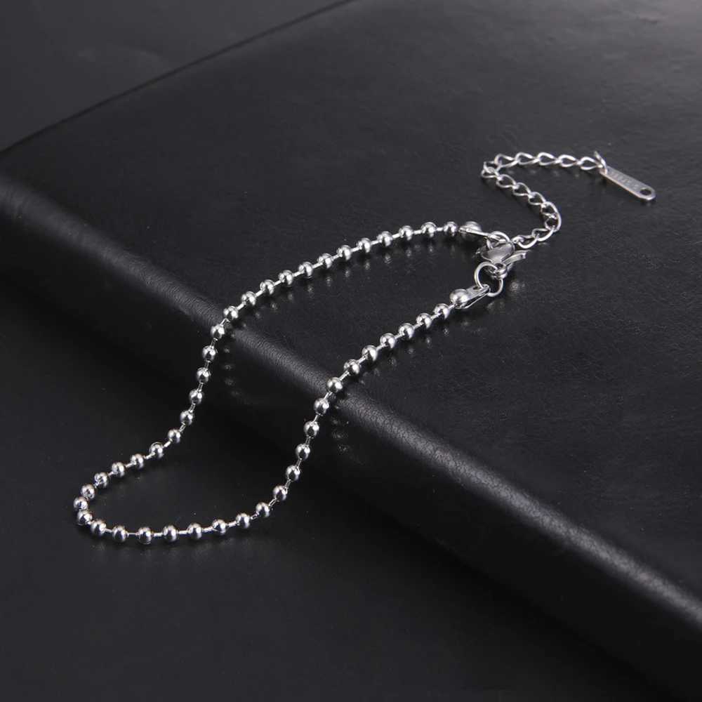 Simple Stainless Steel Bracelet for Men Women Fashion Bead Trend Bracelet Hand Jewelry for Couple Gift W250526