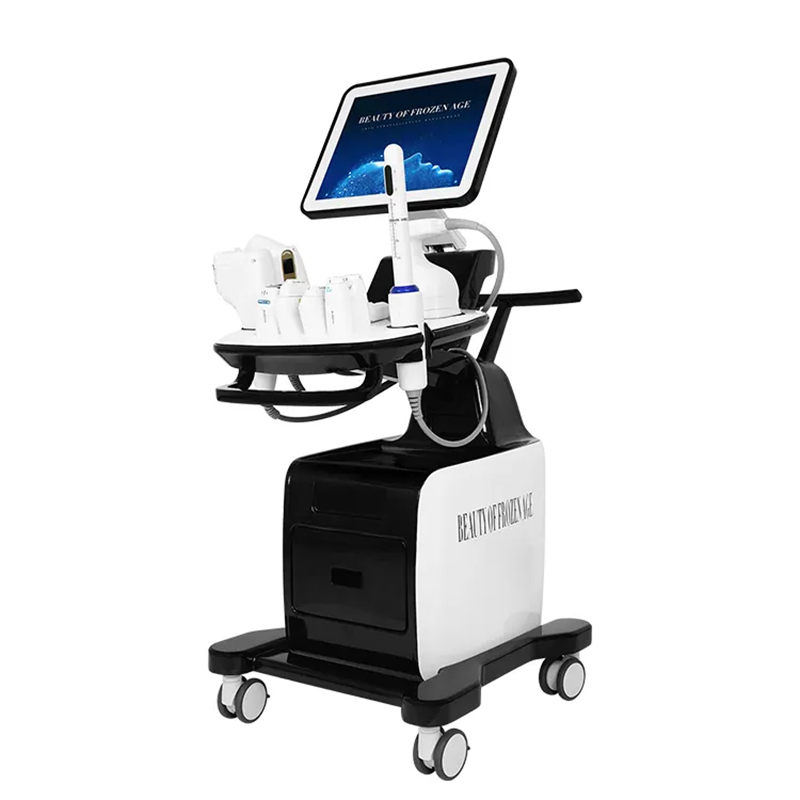 Vertical 5 in 1 Ultrasounds Facial Lifting Tightening Wrinkle Removal Anti-aging High Intensity HIFU 8D Smas Lifting Vaginal Tightening Machine