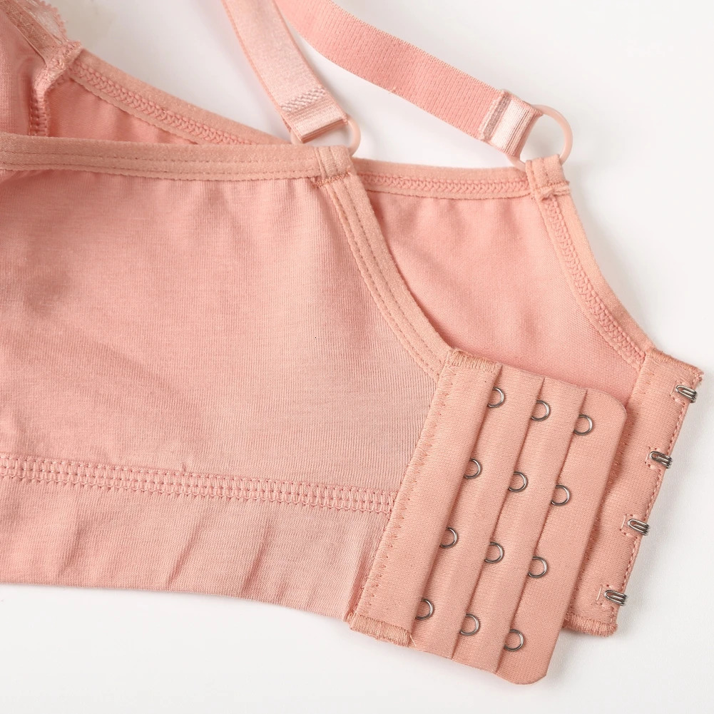 Lace Breastfeeding Maternity Nursing Bra For Pregnant Women Lightly Padded Wireless Adjustable Double Strap Lingerie S2XL 250527