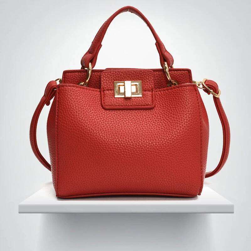 2025 New Fashionable Small Square Solid Color Shoulder Texture Handbag Crossover Women's Bag