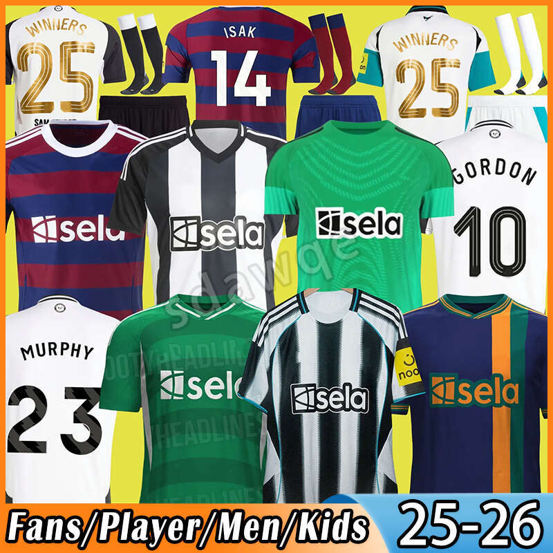 25 26 Tonali Soccer Jerseys ALMIRON JOELINTON CASTLE BRUNO G. 2024 2025 2026 New castle Football Shirts TRIPPIER ISAK MAXIMIN WILSON Men kids goalkeeper S-4XL
