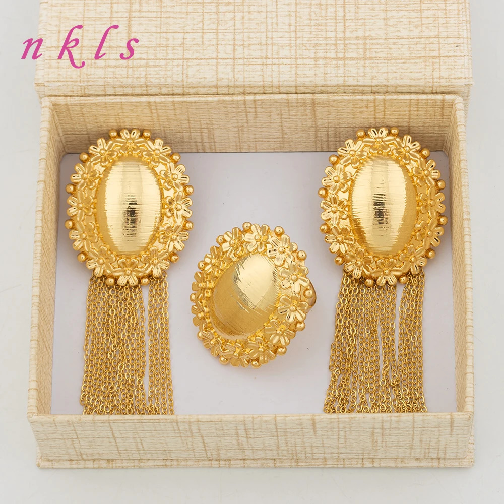 Fashion Earrings Jewelry Sets For Dubai Retro Italian Round Jewelry Set For Copper Earrings For Party Gifts Accessories 250519