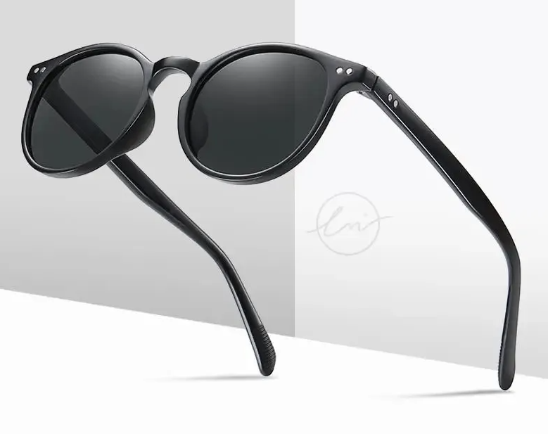 LM Retro Round Sunglasses Womens Ultralight TR90 Polarized Neutral Driving Shadow Retro Sunglasses UV400 Gafas De Sol 241030