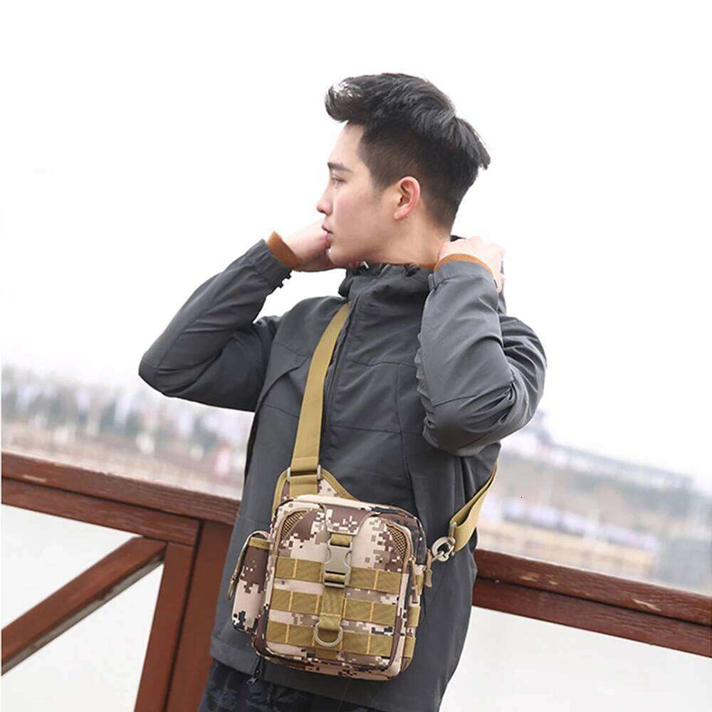 USB Multifunction Men's Tactical Sling Shoulder Men Outdoor Sport Messenger For Military Crossbody Camouflage Bag X116D