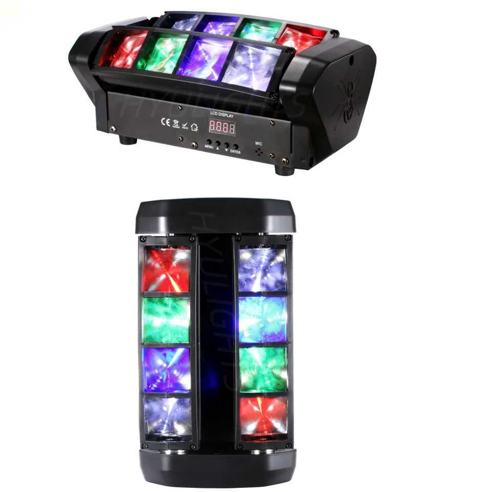 Mini LED Spider 8x6W RGBW Beam Good Quality DJ Moving Head Wash Bar Light Stage Lights XJ250527
