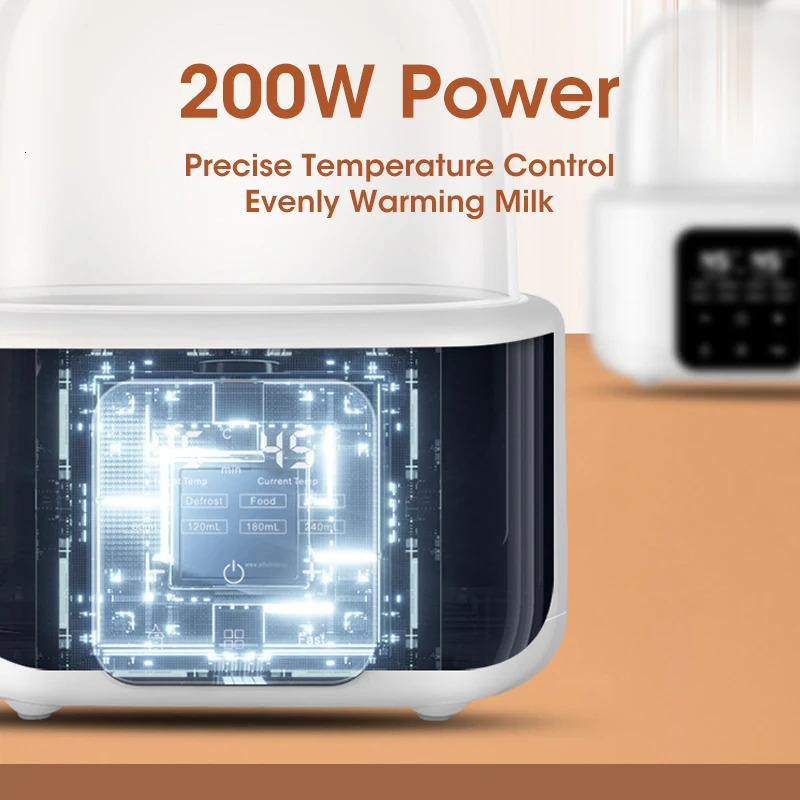 2 in 1 Smart Baby Bottle Milk Nursing Warmer Heater Sterilizer Automatic Thermostat Disinfection Sterilization 250527