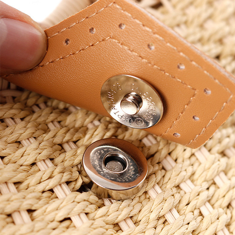 Top quality Brand High Quality New Style Rattan Bags Straw Woven Bag New Style Woven Bag Half Round Beach Handbag Round Straw Woven Bag New Free Deliv
